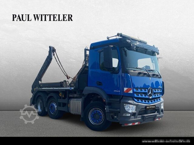 Skip truck MERCEDES-BENZ Arocs 2543 L 6x2 Absetzkipper Meiller AK 16/NAVI