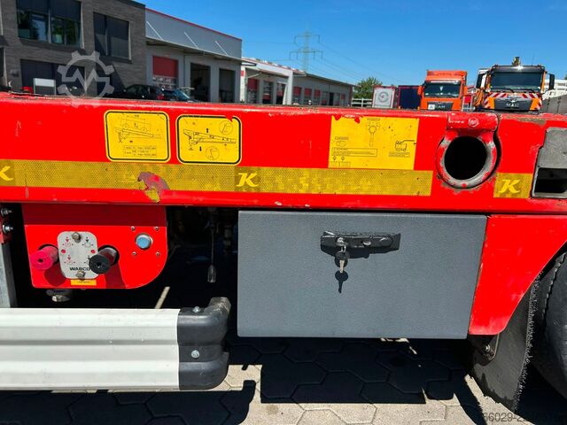 Low loader semitrailer KÄSSBOHRER SLS HS Tieflader mit hydr. Schwanenhals + Rampen