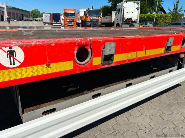 Low loader semitrailer KÄSSBOHRER SLS HS Tieflader mit hydr. Schwanenhals + Rampen
