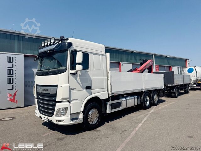 Truck mounted crane DAF XF 480*Palfinger Kran*Lift/Lenkachse*394 TKM*