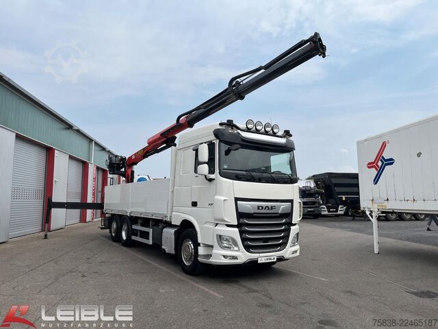 Truck mounted crane DAF XF 480*Palfinger Kran*Lift/Lenkachse*394 TKM*