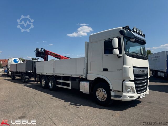 Truck mounted crane DAF XF 480*Palfinger Kran*Lift/Lenkachse*394 TKM*