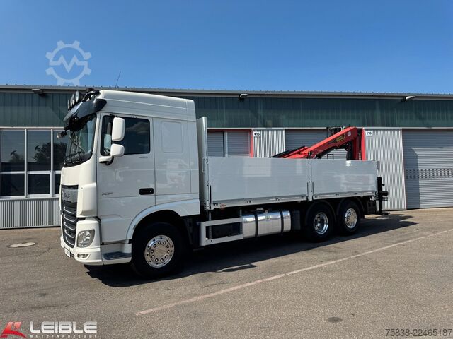 Truck mounted crane DAF XF 480*Palfinger Kran*Lift/Lenkachse*394 TKM*