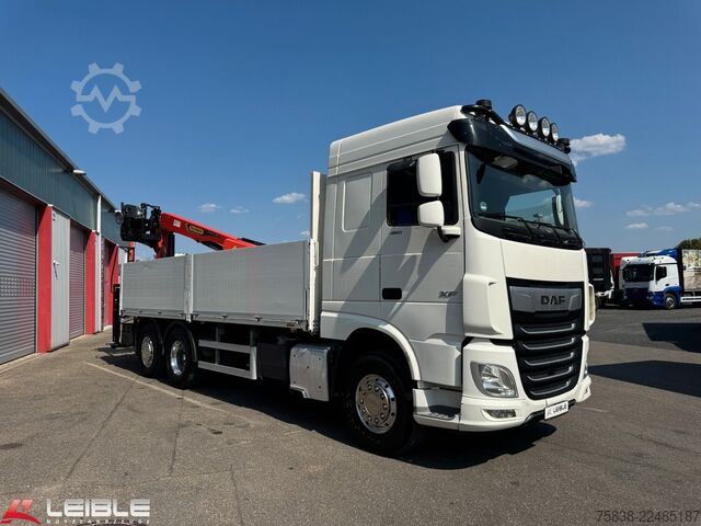 Truck mounted crane DAF XF 480*Palfinger Kran*Lift/Lenkachse*394 TKM*