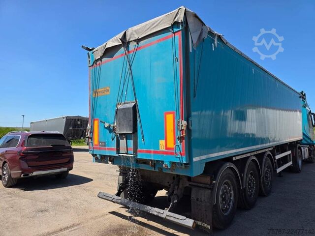 Tipper semitrailer WIELTON 50 cbm Getreidemulde, Pendelklappe,Kornschieber