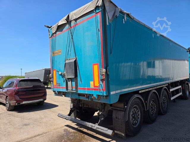 Tipper semitrailer WIELTON 50 cbm Getreidemulde, Pendelklappe,Kornschieber