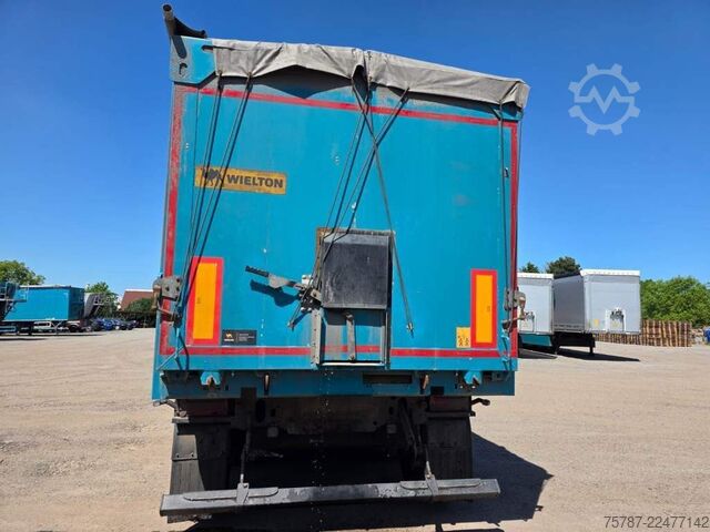 Tipper semitrailer WIELTON 50 cbm Getreidemulde, Pendelklappe,Kornschieber