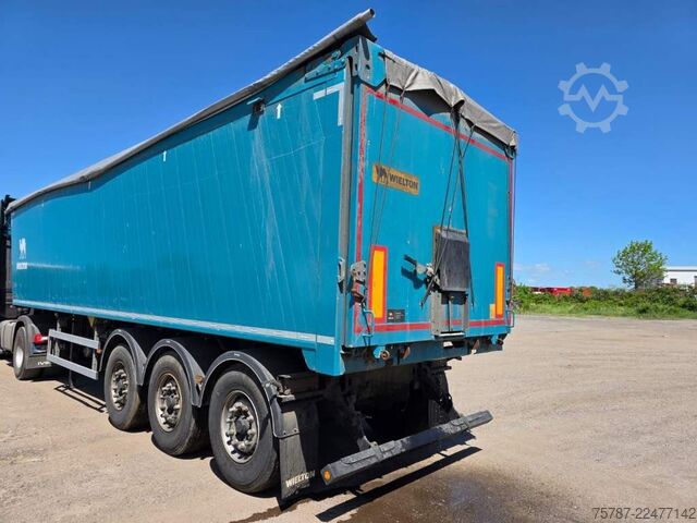 Tipper semitrailer WIELTON 50 cbm Getreidemulde, Pendelklappe,Kornschieber