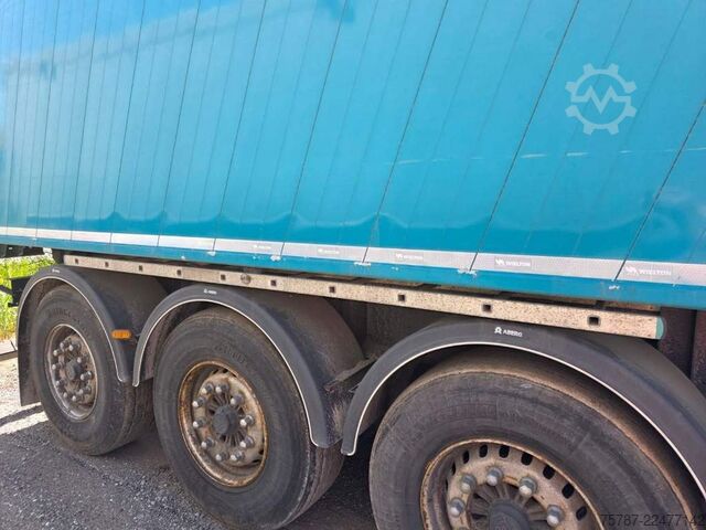 Tipper semitrailer WIELTON 50 cbm Getreidemulde, Pendelklappe,Kornschieber