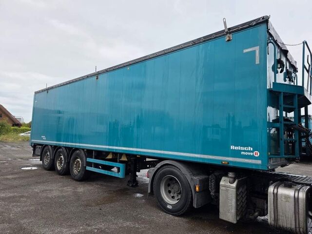 Walking floor semitrailer REISCH 65 cbm Schubboden, Lift, SAF Scheibe