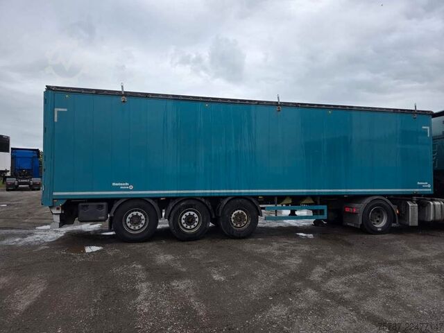 Walking floor semitrailer REISCH 65 cbm Schubboden, Lift, SAF Scheibe