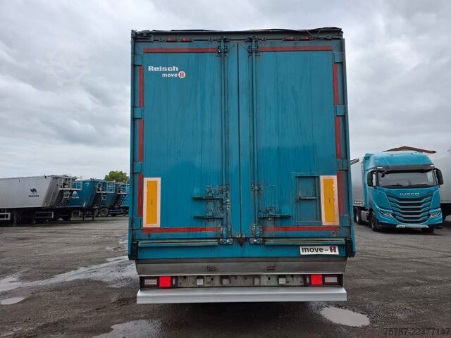Walking floor semitrailer REISCH 65 cbm Schubboden, Lift, SAF Scheibe