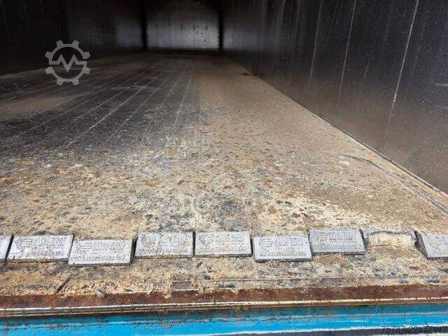 Walking floor semitrailer REISCH 65 cbm Schubboden, Lift, SAF Scheibe