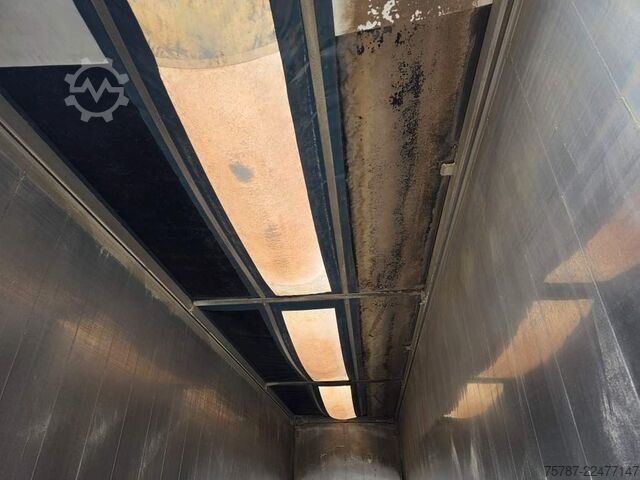 Walking floor semitrailer REISCH 65 cbm Schubboden, Lift, SAF Scheibe