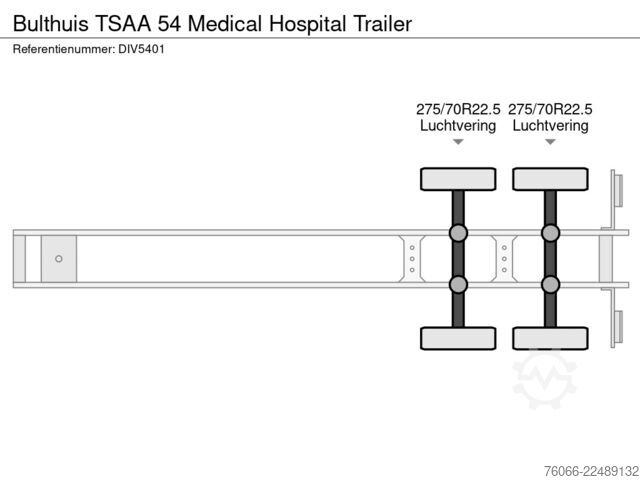 Bulthuis TSAA 54 Medical Hospital Trailer Bulthuis TSAA 54 Medical Hospital Trailer