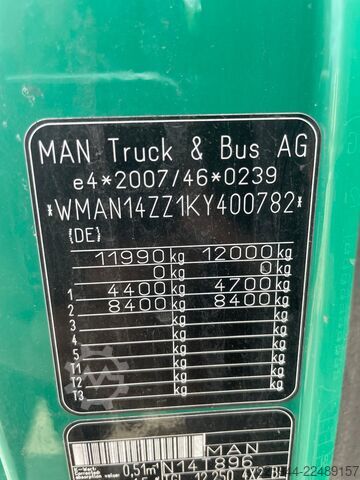 Box truck MAN TGL 12.250 Koffer Ladebordwand BÄR Navi