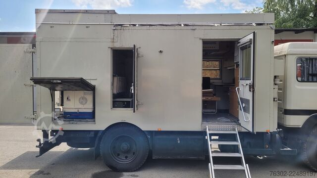 Box truck Mercedes-Benz 1117 OM 366  Iso Koffer Aggregat Tele M