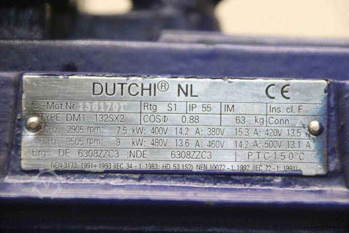 Electric motor 7.5 kW 2905 rpm Dutchi DM1 132SX2