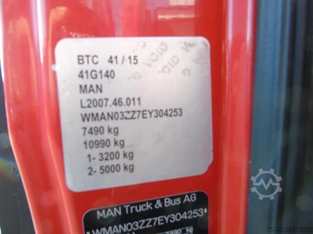 Hook arm system MAN TGL 8.150 + EURO 6
