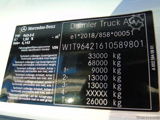 3-Seiten-Kipper Mercedes-Benz Arocs 3348 + TRI TIPPER + 6X4 + EURO 6