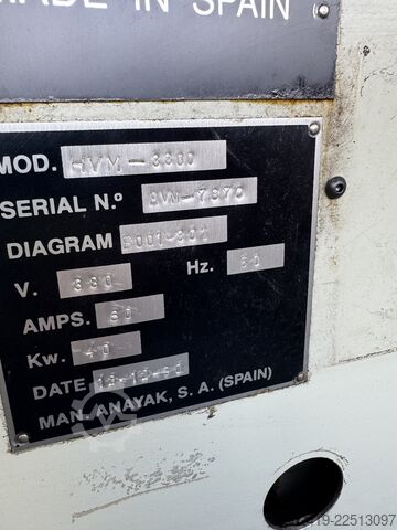 Fahrständerfräsmaschine ANAYAK HVM 3300