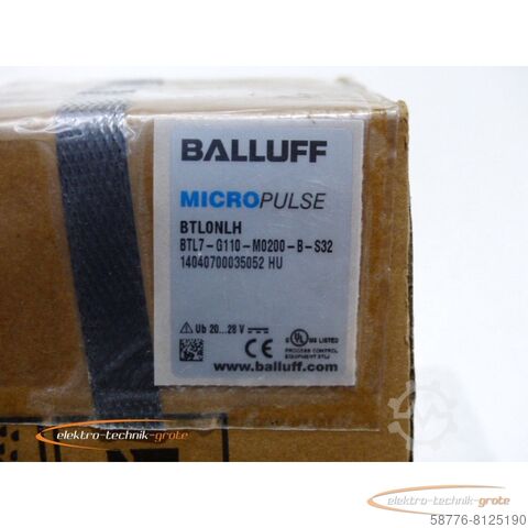 Component Balluff BTL0NLH BTL7-G110-M0200-B-S32 Micropulse Wegaufnehmer SN14040700035052HU
