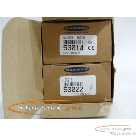 Komponente Banner Q45UR3LIU64CQ6K Analog Q45R Remote Ultrasonic Sensor Kit- ! -