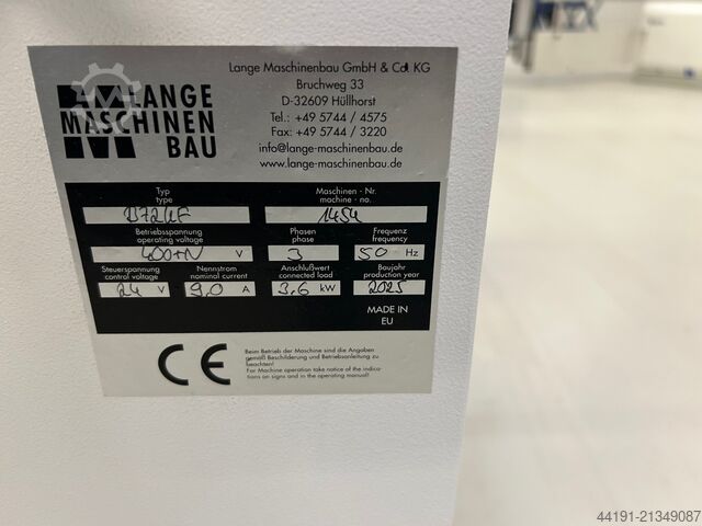 Edge banding with joint Lange Maschinenbau B 72 KF