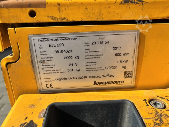 Elektrische Niederhubwagen Jungheinrich EJE 120