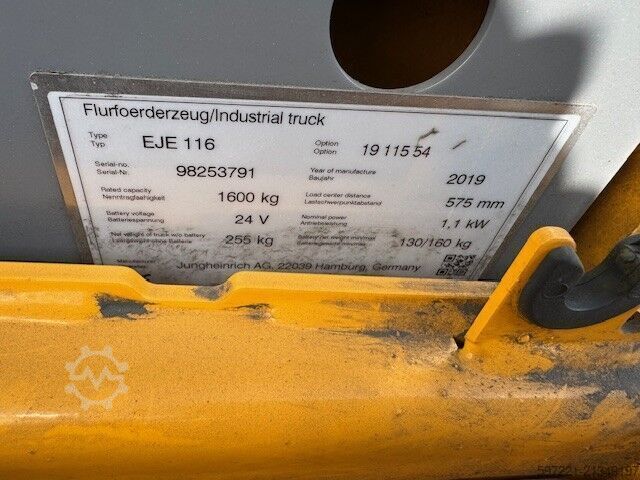 Electric Pallet Trucks Jungheinrich EJE 116