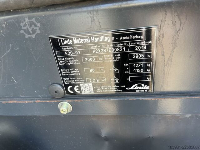 Elektro 4 Rad-Stapler Linde E20-01