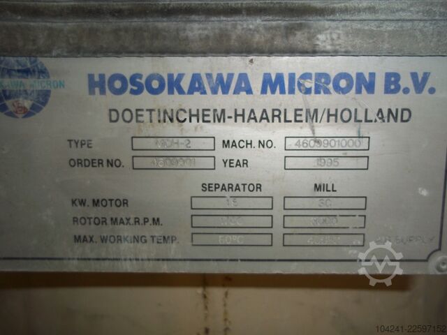 Trocknungsanlage Hosokawa Micron Model MDH2 Micron Dryer