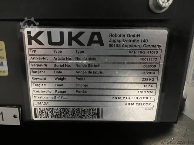 Industrieroboter KUKA VKR 16-2 R1610