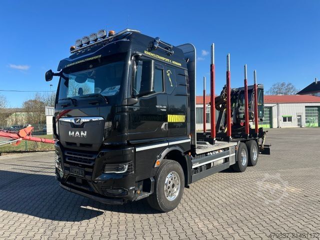 Logging truck MAN TGX 26.580 6x4 / Kurzholz / Tajfun 150Z96
