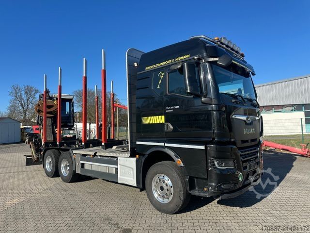 Logging truck MAN TGX 26.580 6x4 / Kurzholz / Tajfun 150Z96