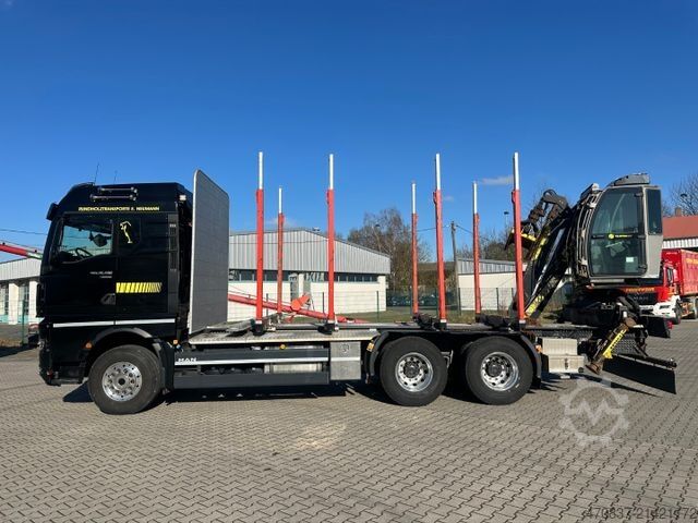 Logging truck MAN TGX 26.580 6x4 / Kurzholz / Tajfun 150Z96