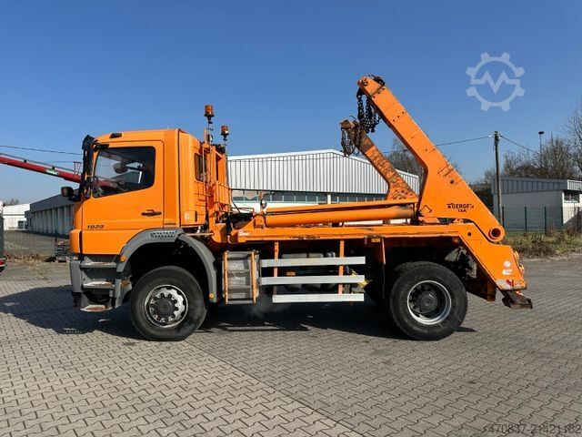 Skip truck MERCEDES-BENZ Axor 1829 AK 4x4 / Winterplatte