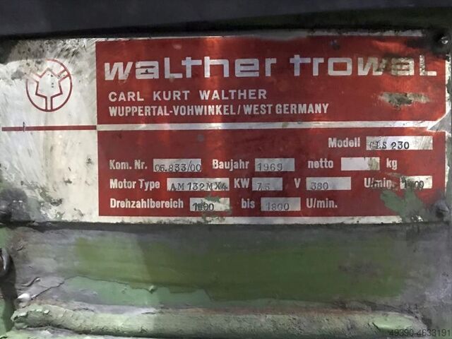Circular trough vibratory finishing machine WALTHER TROWAL CLS-230