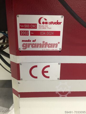 Studer S60 CNC Studer S60 CNC