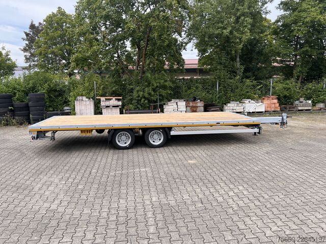 Open trailer Möslein THT 11 G Ausziehbar  11,9 t Tandemanhänger- Tieflader, ausziehbarLuftgefedert