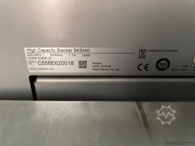 Digital print machine Ricoh Pro C9210 incl. Paperdeck and Finisher