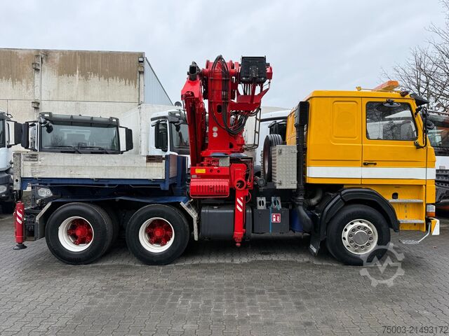 Truck mounted crane Scania R143 450 V8 6X4 Kran Palfinger 45000 / Oldtimer