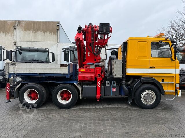 Heavy-duty truck Scania R143 450 V8 6X4 Kran Palfinger 45000 / Oldtimer