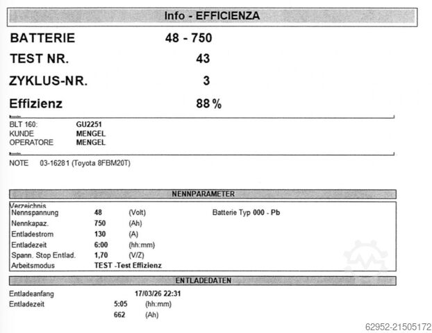 Elektro 4 Rad-Stapler Toyota 8 FBM 20 T