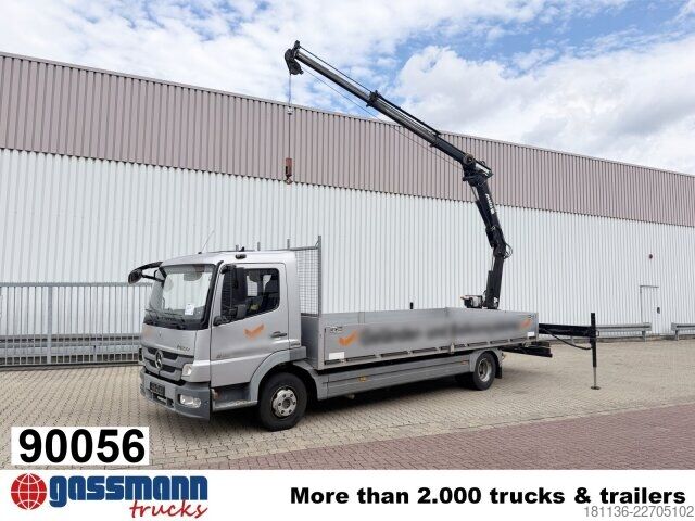 Pritschenwagen Mercedes-Benz Atego 822 L 4x2 mit Heckkran MKG HLK76-a2,