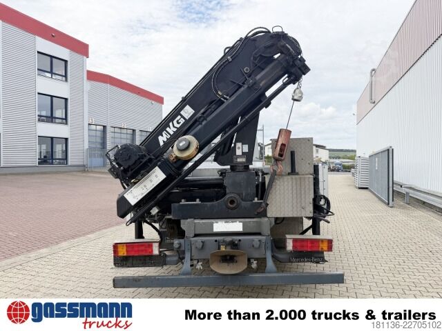 Pritschenwagen Mercedes-Benz Atego 822 L 4x2 mit Heckkran MKG HLK76-a2,