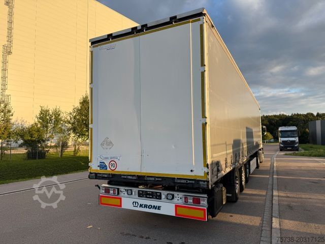 Open semitrailer with tarp KRONE SD Pritsche+Schiebeplane+Edscha/Luft-Lift