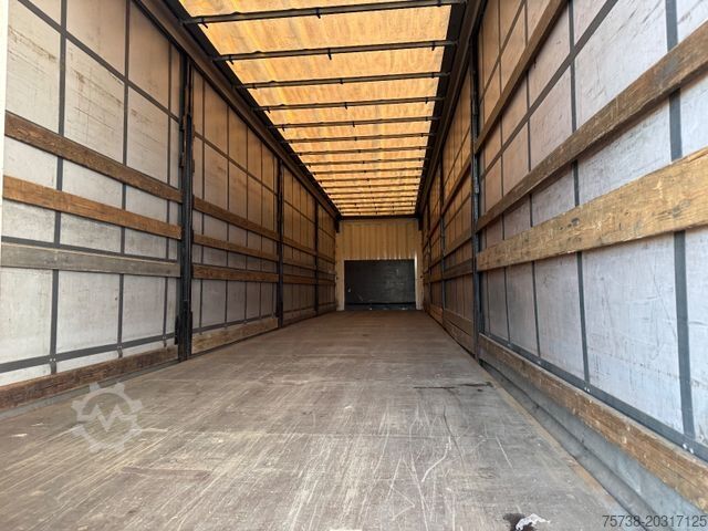 Open semitrailer with tarp KRONE SD Pritsche+Schiebeplane+Edscha/Luft-Lift