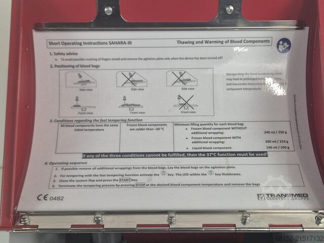 Transmed Sahara 111 Maxitherm Blutwärmer Transmed Sahara 111 Maxitherm
