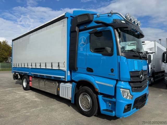 Flatbed truck with tarp MERCEDES-BENZ ACTROS 1833 L Pritsche/Plane 7,30 m LBW 2.000 kg